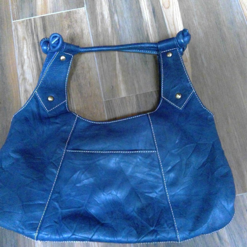 Soft  handbag in beautiful blue